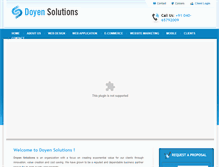 Tablet Screenshot of doyensolutions.com